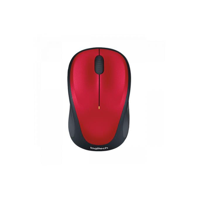 Logitech M235 Wireless Optikai Egér Piros (910-002496)