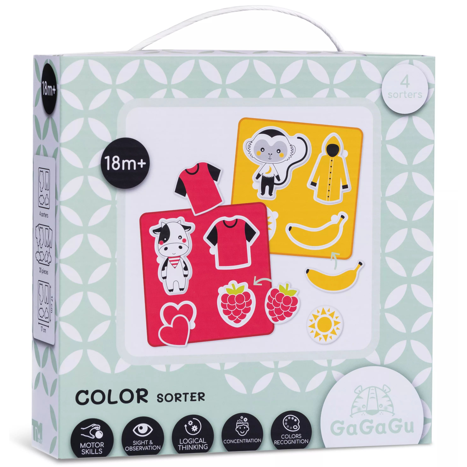 GaGaGu 4in1 Színszortírozó 16 darabos puzzle (GGG0327)