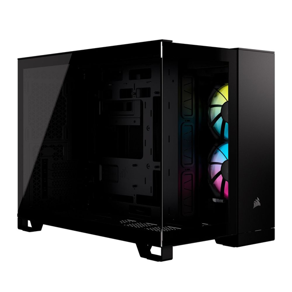 CORSAIR 2500X Tempered Glass Black RGB iCue
