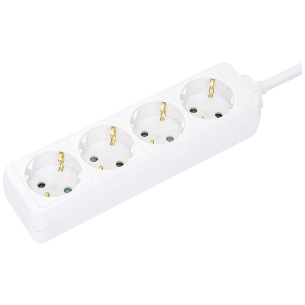 Manhattan 167802 Hálózati elosztó Fehér Védőérintkezős 2m (m167802)