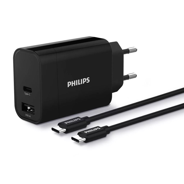 Philips DLP2621C/12 încărcătoare pentru dispozitive mobile Telefon mobil, Smartphone Negru AC Încărcare rapidă De interior