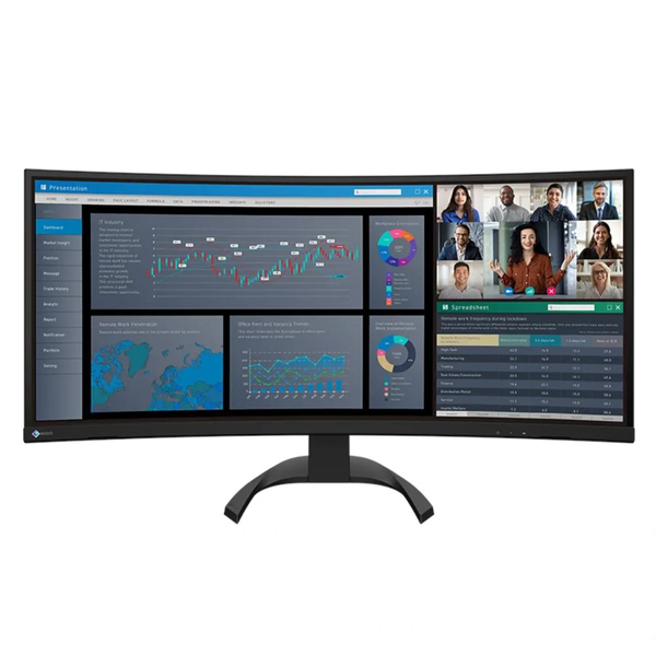 EIZO FlexScan EV3851X-BK computerskærm 95,2 cm (37.5") 3840 x 1600 pixel UltraWide Quad HD+ LCD Sort