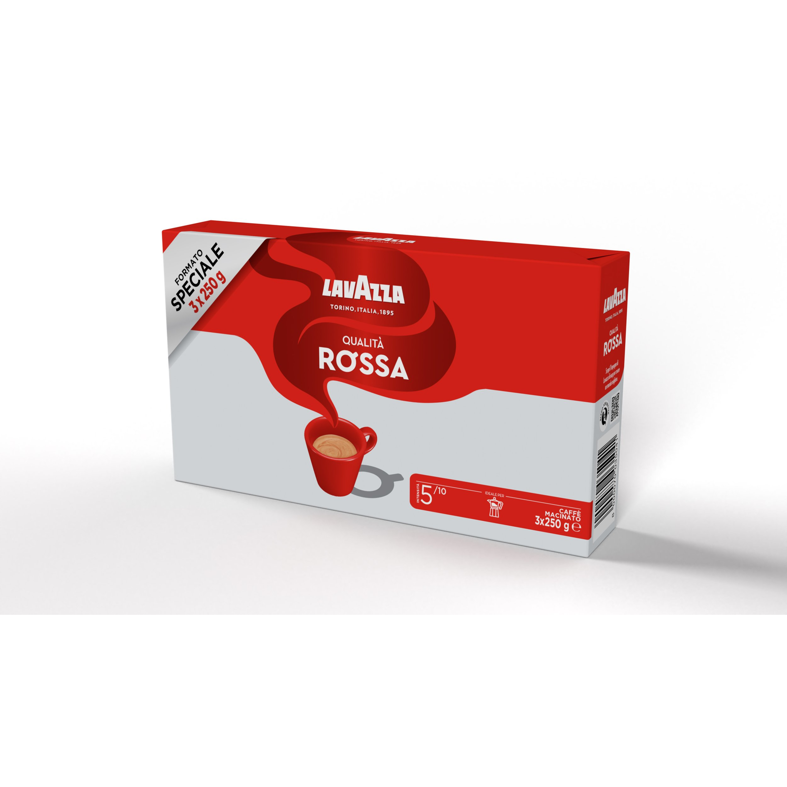 Mletá káva Lavazza Rossa 750 g trojbalenie 3x250 g