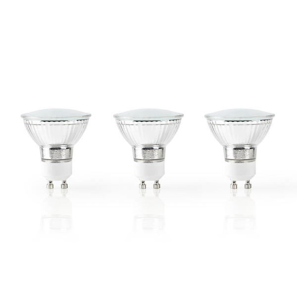 Смарт крушка LED Nedis, WiFi, GU10, 330lm, 2700-6500, комплект 3 крушки