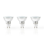 Смарт крушка LED Nedis, WiFi, GU10, 330lm, 2700-6500, комплект 3 крушки