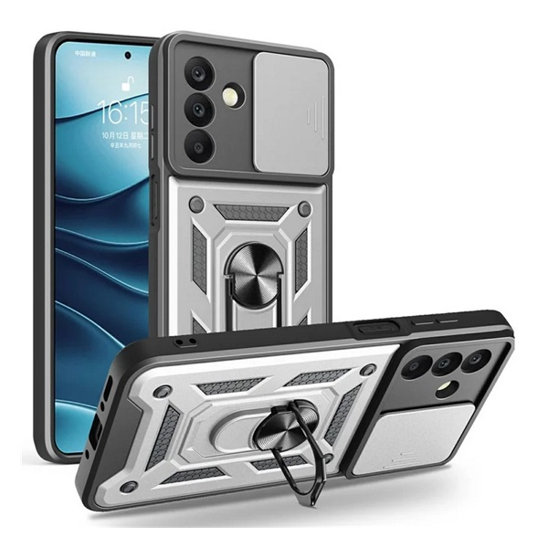gigapack Defender szilikon telefonvédő (ütésállóság, tartógyűrű, kameravédő) EZÜST Samsung Galaxy A26 5G (SM-A266) " csomagolás" (GP-164871)