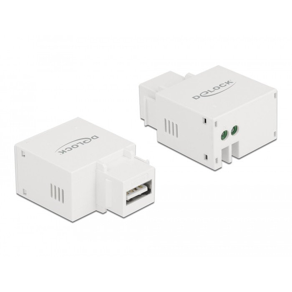 Keystone modul USB Typ-A nabíjecí port 2.1A bílý Delock 87791