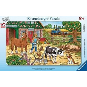 Frame Puzzle 15p Vida En La Granja