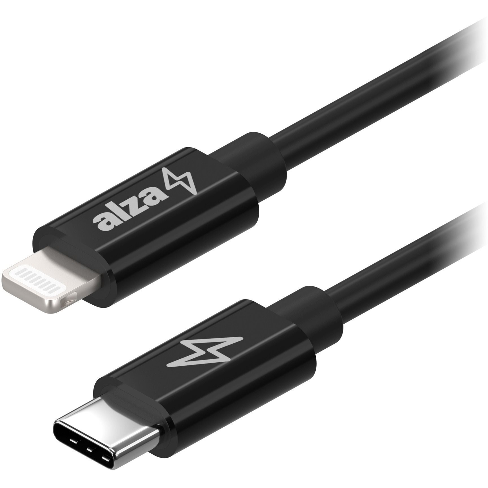 AlzaPower Core USB-C to Lightning MFi 0,5m, fekete (APW-CBMFI94105B)