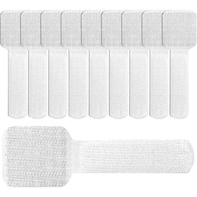 Tépőzár kábelkötegelő, bolyhos és horgos fél (H x Sz) 90 mm x 29 mm, fehér, 10 db, Label the Cable 3120 (LTC 3120)