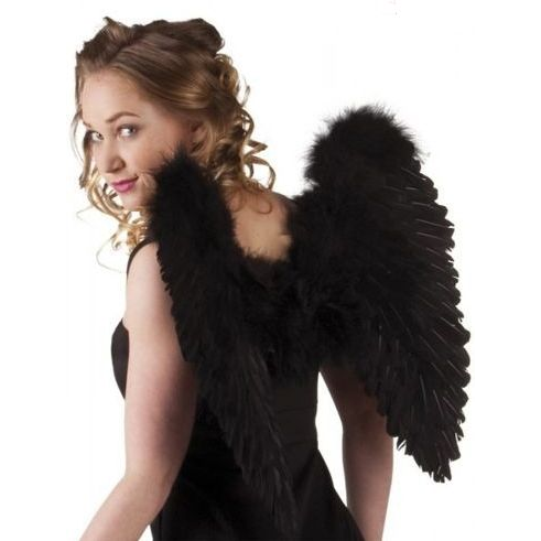 Összecsukható Fekete Angyalszárnyak