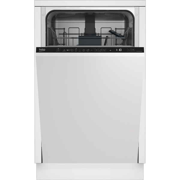 Beépíthető mosogatógép BEKO DIS48020 45 cm, 10 teríték, E energiaosztály,