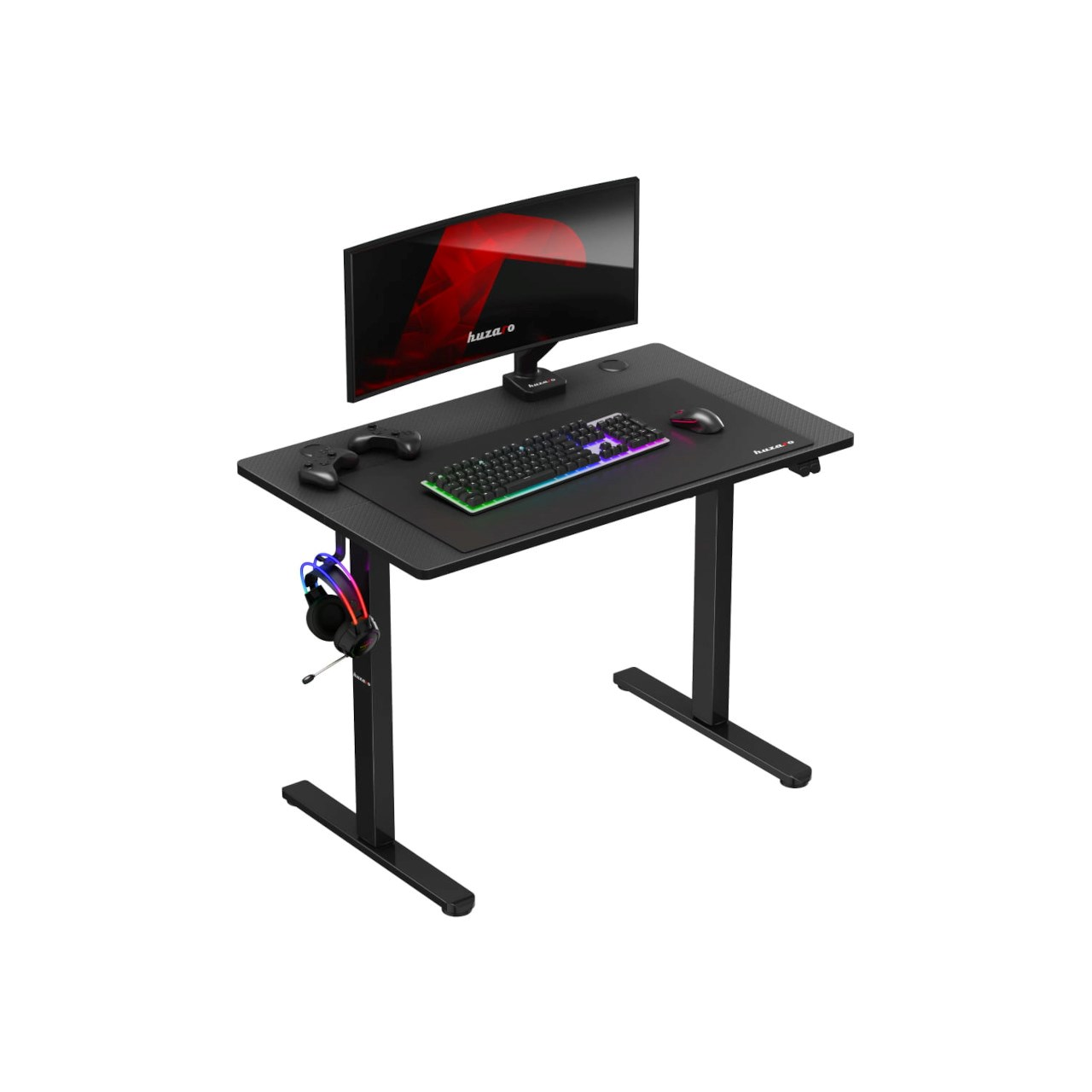 Huzaro Hero 7.9 Elektromosan állítható Gamer asztal 100 x 60 x 72-118 cm - Fekete (HZ-HERO 7.9 BLACK)