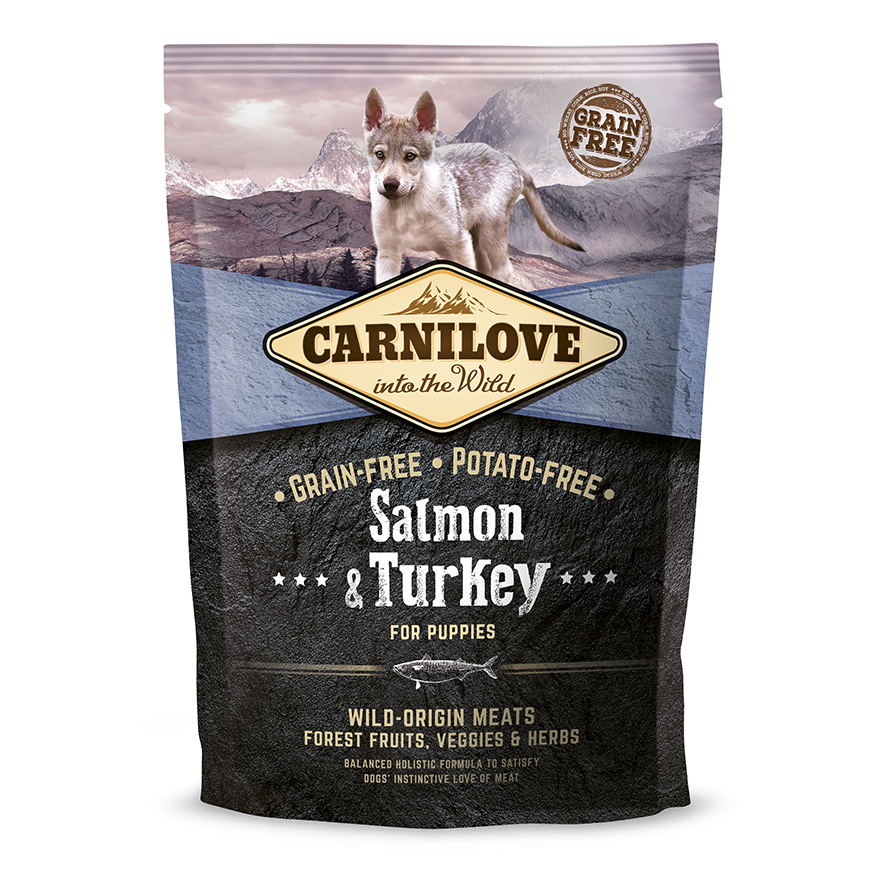 Carnilove Puppy Salmon & Turkey- Lazac-Pulyka Hússal 1,5kg (LPHT-CL839)