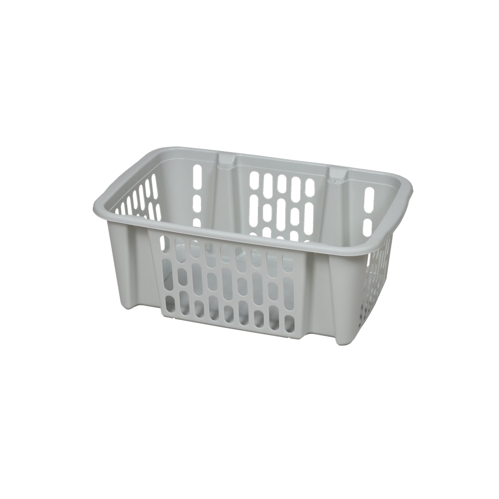 Flair 61633 Műanyag Rakatolható Tárolókosár 15L - Vlágosszürke (61633)