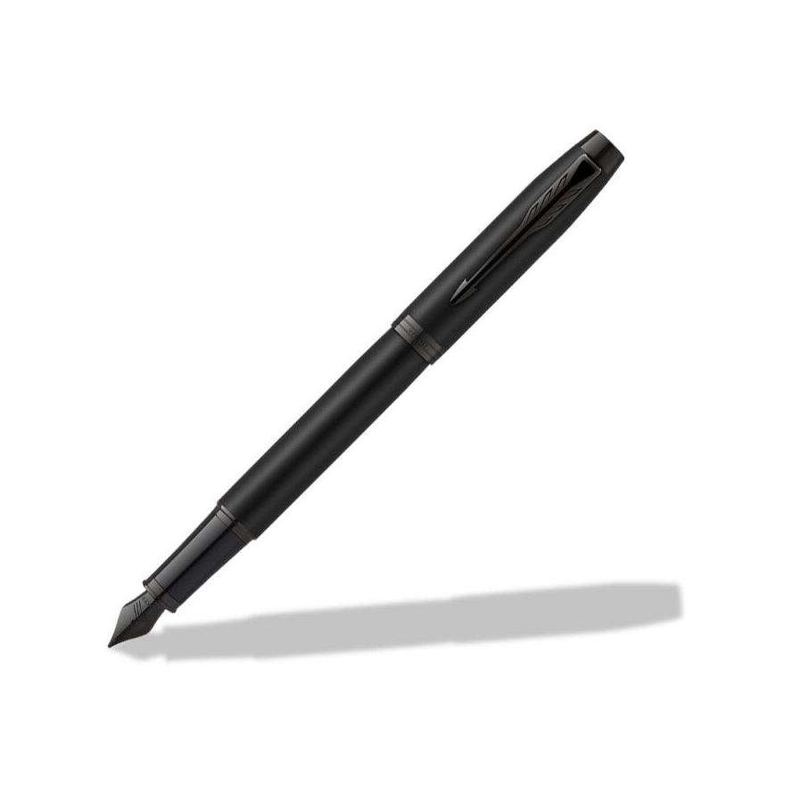 Parker Royal Im Black Edition Kupakos töltőtoll matt fekete - 0.5mm / Kék (2127741)