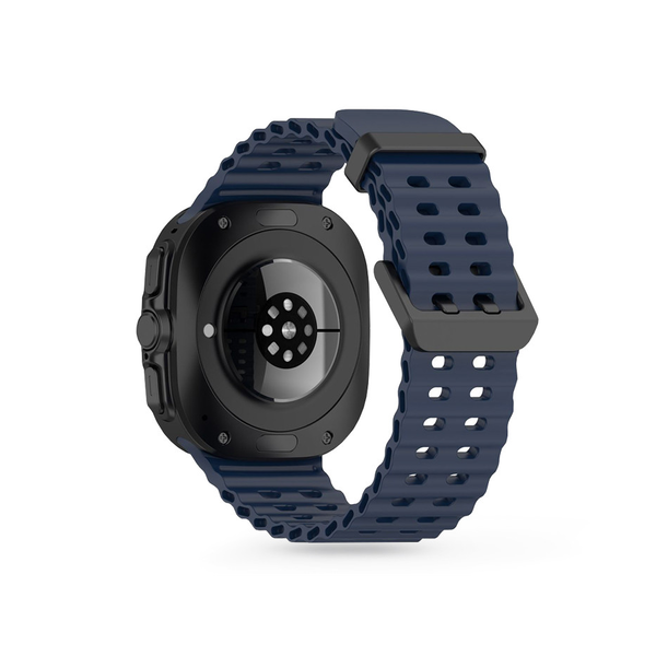 Tech-Protect IconBand Pro - Samsung Galaxy Watch Ultra (47 mm-es) szilikon sportszíj - sötétkék