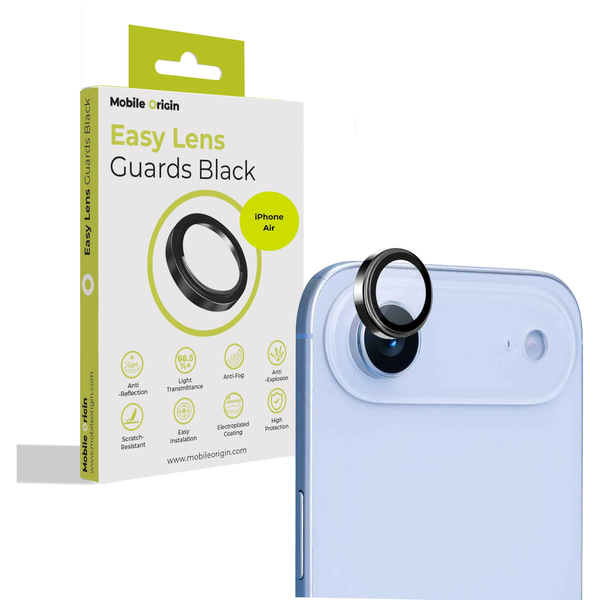 Mobile Origin Easy Lens Guards, iPhone Air kamera védő fólia - fekete