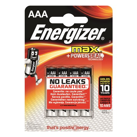 Enegizer Max AAA Ceruzaelem (4db/csomag) (E300124200)