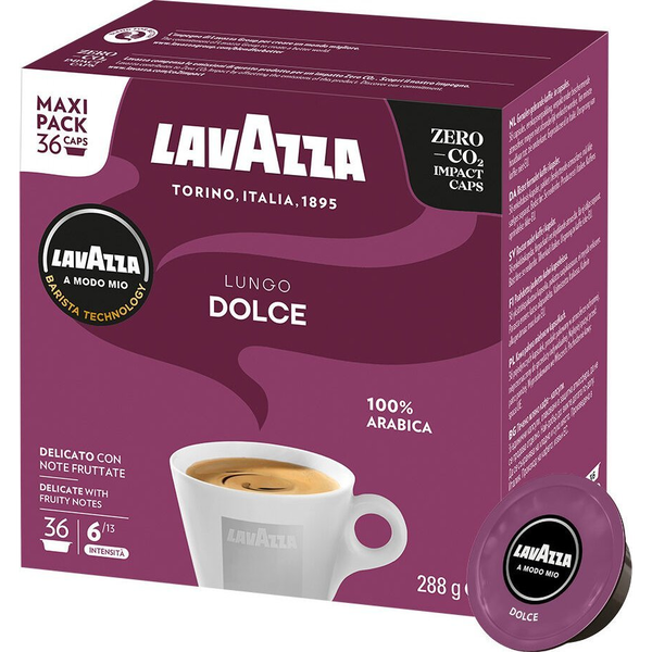 Kapsle do Lavazza A Modo Mio Lavazza Blue Caffe Crema Lungo, 36 ks