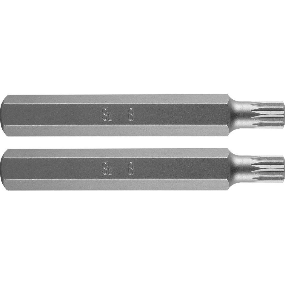 NEO 10-906 Spline Bit, 3/8", M8X75mm, S2, 2db (V31AC-TOP-10-906)