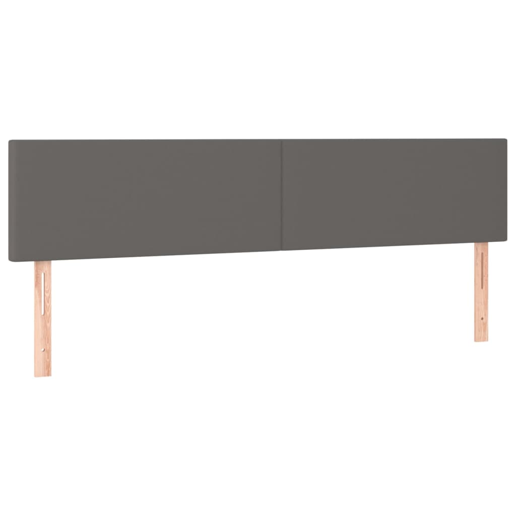 2 db szürke műbőr fejtámla 90x5x78/88 cm (345836)
