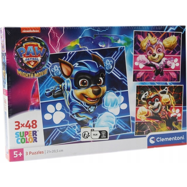 Комплект от 3 пъзела Paw Patrol, Clementoni, 27 x 18 см, 48 части