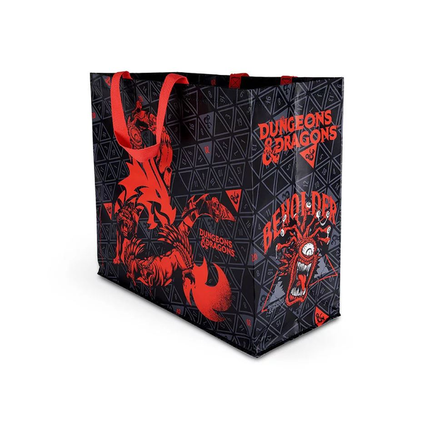 Konix KX DND SHOPPING BAG MONSTERS Zwart, Rood Draagtas