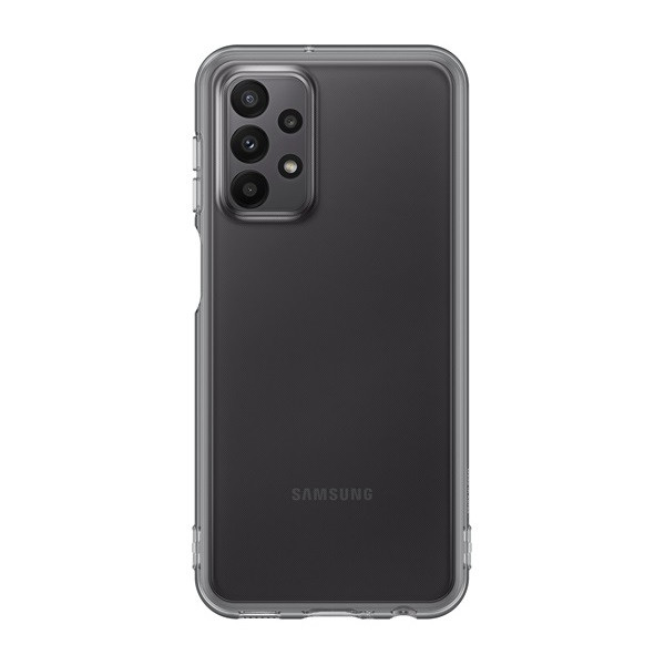 Samsung Galaxy A23 5G SM-A236U, Силиконов калъф, прозрачен/черен, фабричен (RS130038)