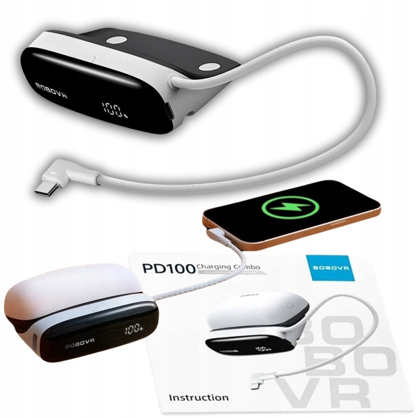BOBO VR PD100 Combo töltőállomás B100 akkumulátorhoz USB-C Combo