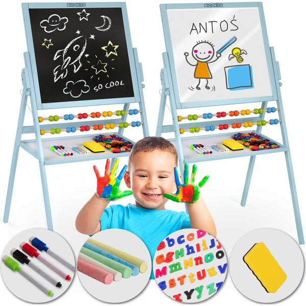 Ricokids Mágneses Forgó Krétatábla - Kék