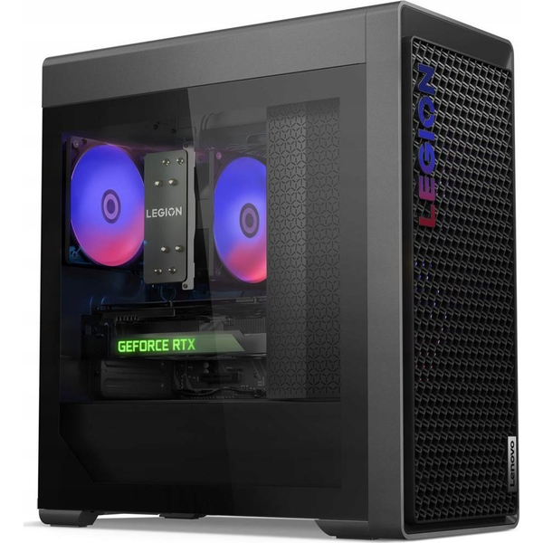 Компютър Lenovo Legion T5 26IRB8, i7-14700KF, 32GB DDR5, SSD 1TB, GeForce RTX 4060 8GB, Win11, Storm Grey