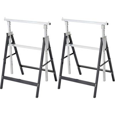 TOOLCRAFT 200 kg Állvány Kihajtható, Állítható magasság (Sz x Mé) 680 mm x 580 mm 12.7 kg 2 db (2050004550566)