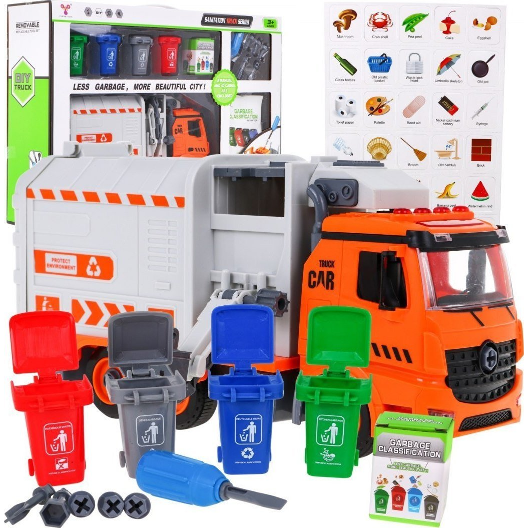 Szemétszállító Autó Játék Készlet (ZAU.YW9084)