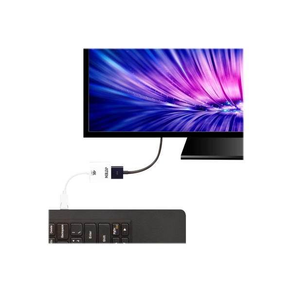ATEN VC986B-AT videokabel adapter Hvid
