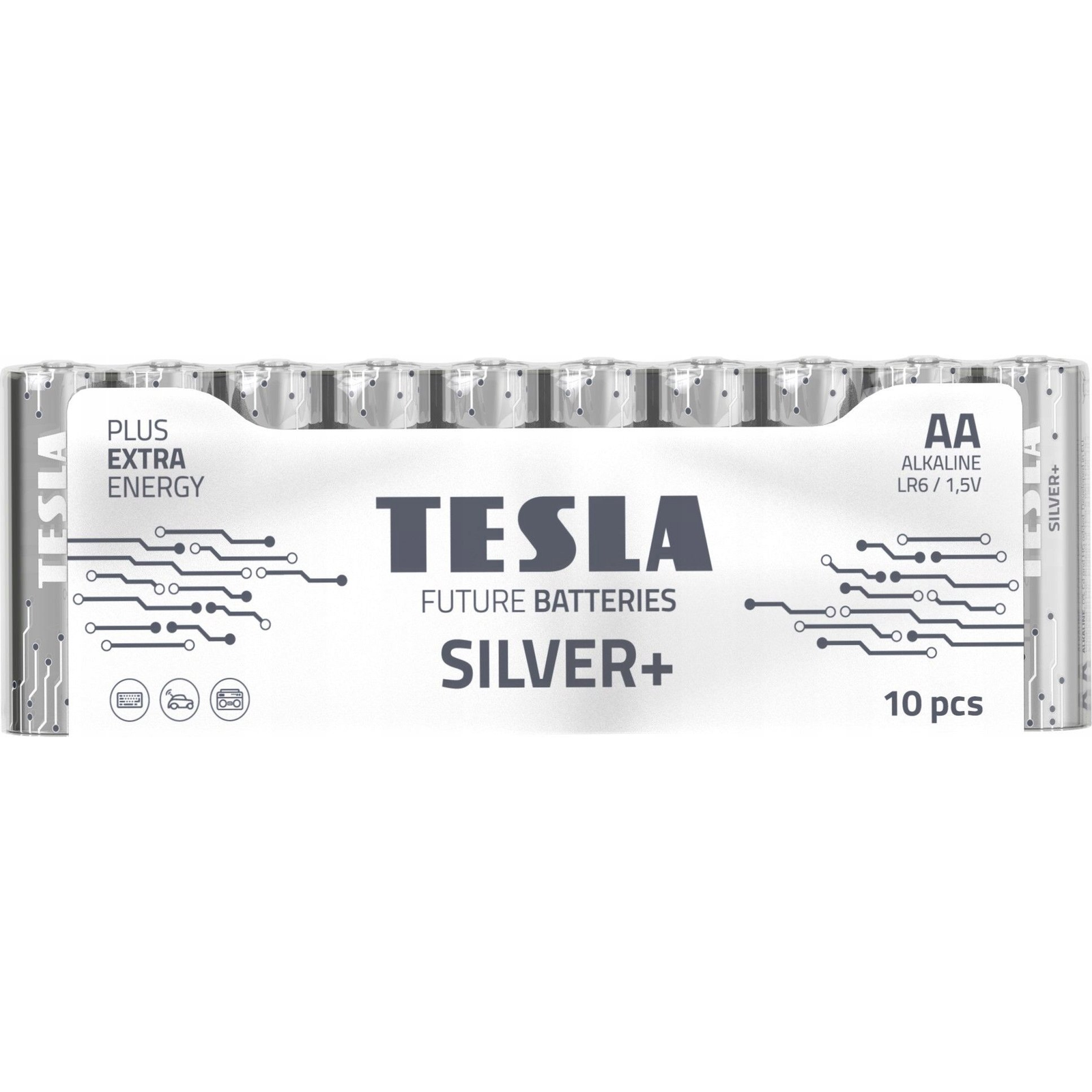 Tesla Silver+ ceruzaelem AA (10 db) (1099137212)