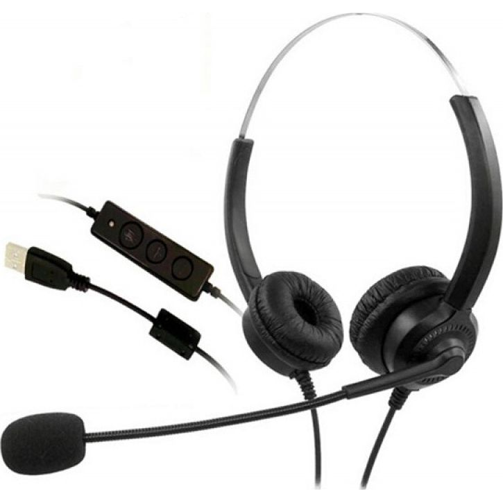 MediaRange MROS304 USB Headset - Fekete (MROS304)