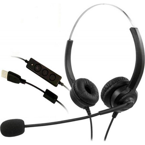 MediaRange MROS304 USB Headset Fekete Sztereó
