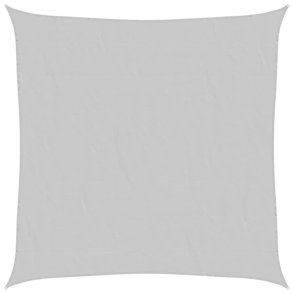 világosszürke 100% poliészter oxford szövet napvitorla 5 x 5 m (4000405)
