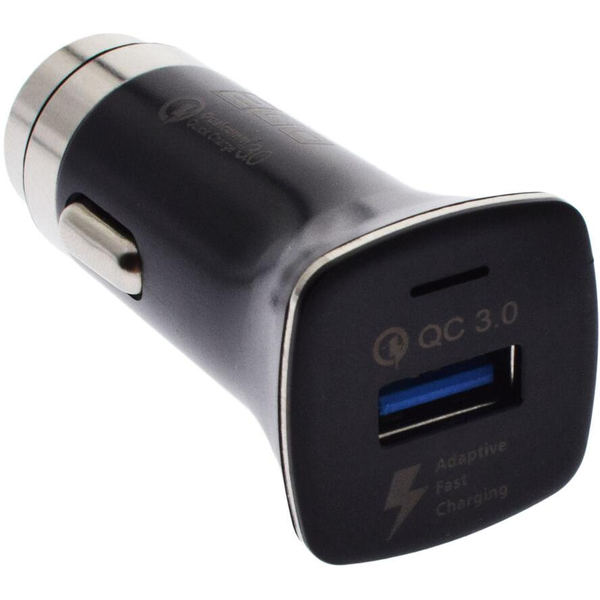2GO USB KFZ-Schnell-Ladegerät Universal USB QC 3.0 schwarz