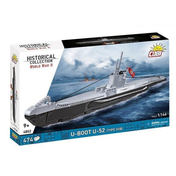COBI Historical Collection World War II U-52 (Type VIIB) tengeralattjáró építőkészlet COBI-4852