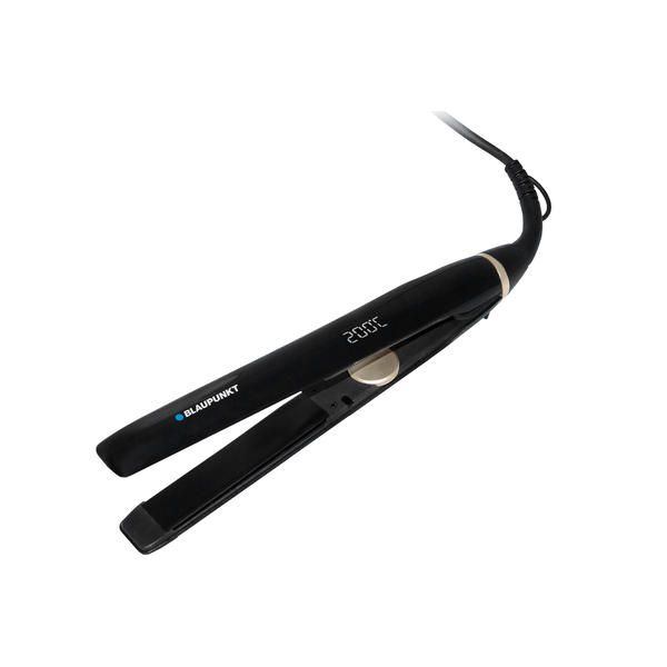 Преса за коса Blaupunkt HSS601, 220 градуса, Керамично покритие, Турмалиново анодизирано, Черна