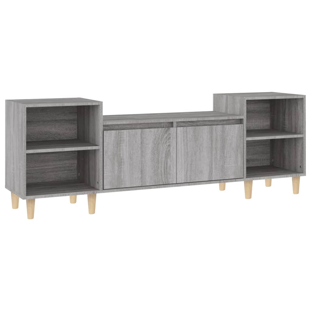 szürke sonoma színű szerelt fa TV-szekrény 160x35x55 cm (821194)