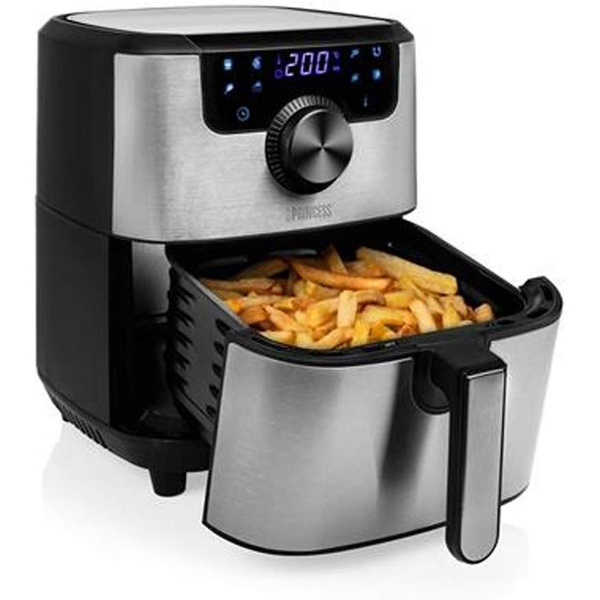 Princess 182033 Singur 4,5 L De sine-stătător 1500 W Friteuză cu aer cald Argint