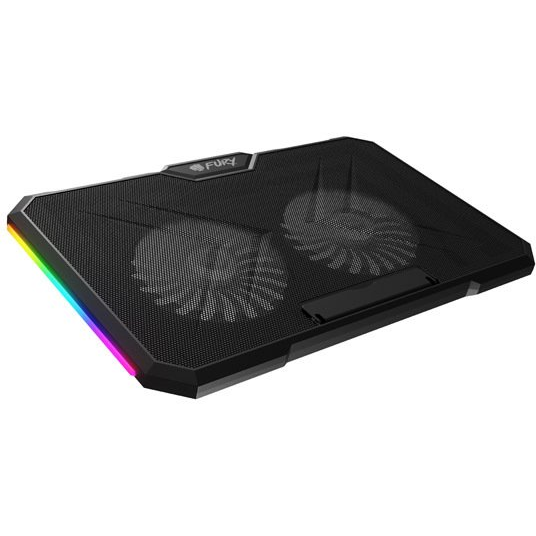 Fury Gunbai G3 14.1 17.3" laptop hűtő pad 2 ventilátorral, RGB LED világítás
