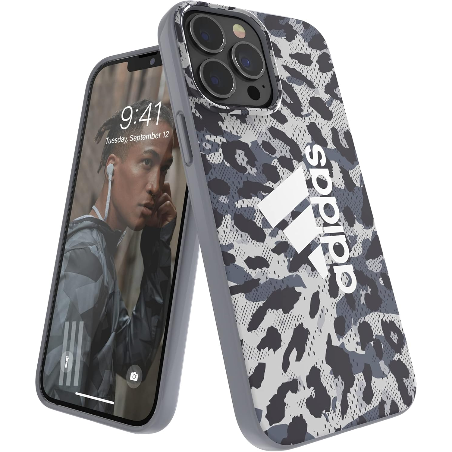 Adidas OR Snap Case Leopard Apple iPhone 13 Pro Max Tok - Szürke/Terepmintás (47262)
