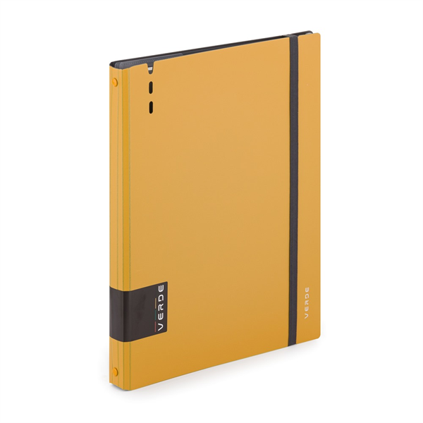 Verde A4 4 gyűrűs 3x30 vegyes lappal sárga gyűrűs mappa (2-704)