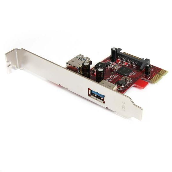 StarTech.com 2 port PCI Express SuperSpeed USB 3.0 Card interface-kort/adapter USB 3.2 Gen 1 (3.1 Gen 1)