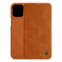 Husa Flip Cover Book Premium Nillkin Qin Compatibila Cu iPhone 12 Pro Max, Maro