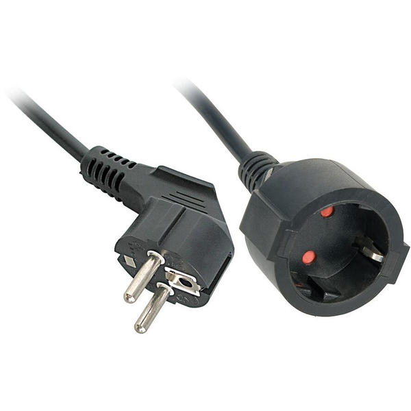 Lindy 30244 stikdåse 3 m 2 AC stikkontakt(er) Indendørs Sort